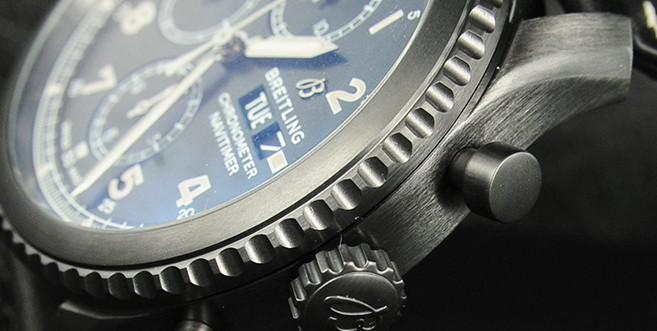 Replica Breitling navitimer 8 chronograph black steel section 02